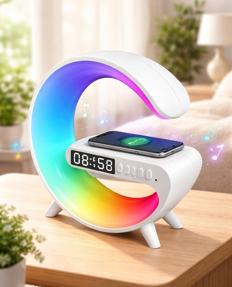 RGB Bluetooth Speaker, Wireless Charging, ponnotori