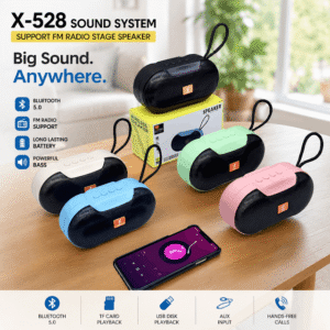 X-528 Sound System Support FM Radio Speaker, ponnotpri